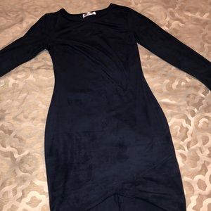 Long sleeve suede mini!